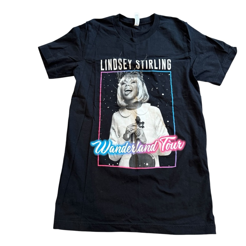 Lindsey Stirling Wanderland 2018 Tour T-Shirt Holiday Womens Sz Small Cotton